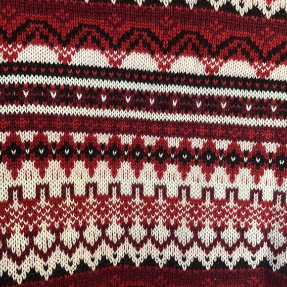 Relist 2/21 ❌ Croft & barrow classic crewneck fair isle sweater LP - Picture 6 of 16